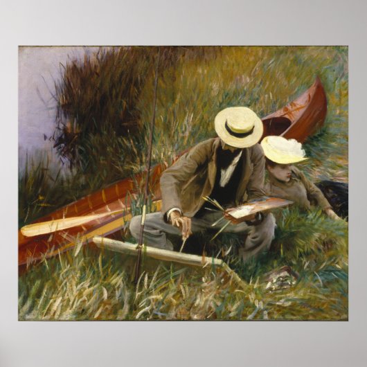 Sargent Een Out-of-Doors Studie Poster (Voorkant)