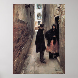 Sargent - een straat in Venetië 1882 Poster
