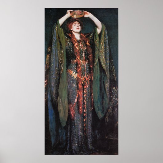 Sargent - Ellen Terry As Lady Macbeth 1889 Poster (Voorkant)
