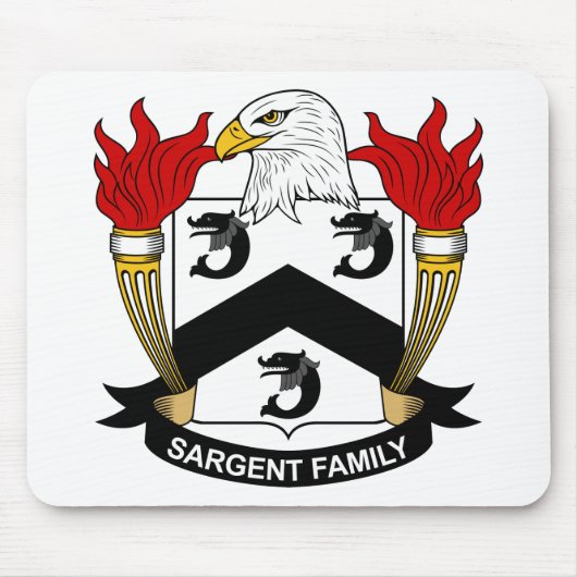 Sargent Family Crest Muismat (Voorkant)