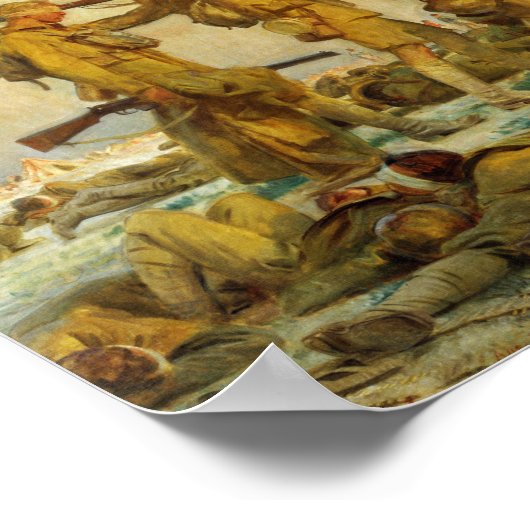 Sargent - Gassed Soldaten Poster (Hoek)