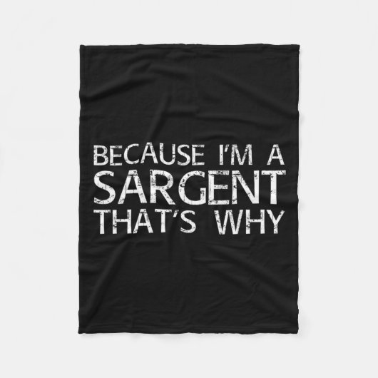 Sargent Gift Funny Surname Family Tree Birthday Re Fleece Deken (Voorkant)