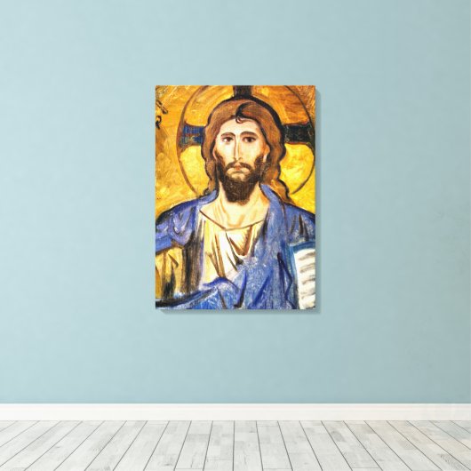 Sargent - Hoofd van Christus Canvas Afdruk (Insitu (Houten vloer))