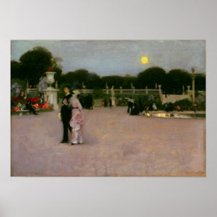 Sargent - in de Luxemburgse tuinen Poster