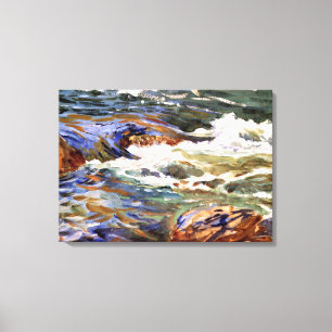 Sargent - in Noorwegen, kunstschilderij Canvas Afdruk