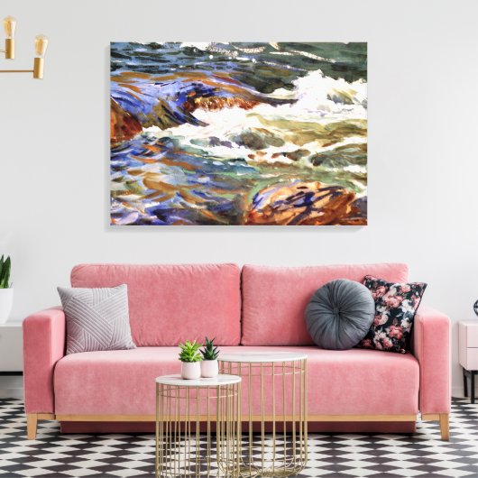 Sargent - in Noorwegen, mooi kunstschilderij Canvas Afdruk (Insitu (Woonkamer))