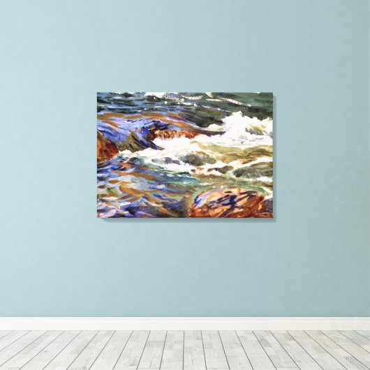 Sargent - in Noorwegen, mooi kunstschilderij Canvas Afdruk (Insitu (Houten vloer))