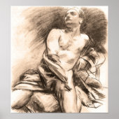 Sargent - Kneeling Model Poster (Voorkant)