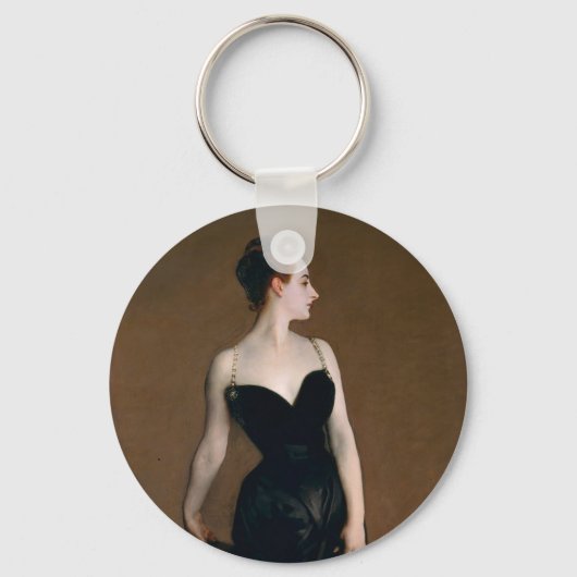 Sargent Madame X Classic Painting Sleutelhanger (Voorkant)