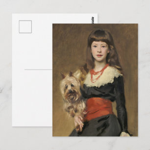 Sargent Meisje met hond Beatrice Townsend Portret Briefkaart