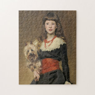Sargent Meisje met hond Beatrice Townsend Portret Legpuzzel