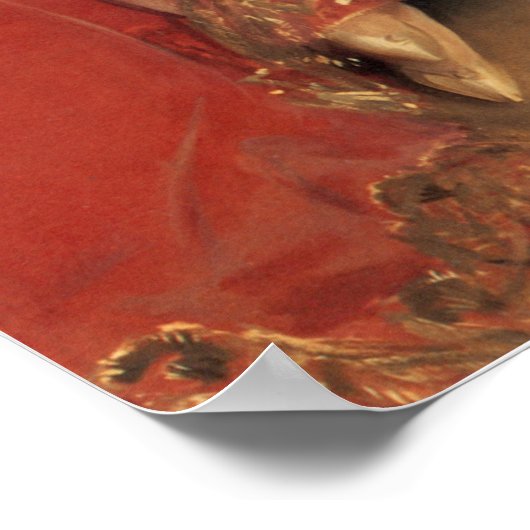 Sargent - Mevrouw Hugh Hammersley 1893 Poster (Hoek)