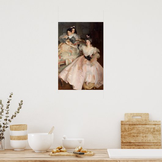 Sargent - Mrs Carl Meyer en haar kinderen Poster (Keuken)