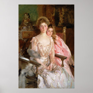 Sargent - Mrs Warren (Gretchen Osgood) & Dochter Poster
