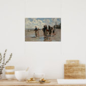 Sargent - Oester vissen in Cancale Poster (Keuken)