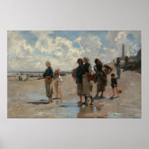 Sargent - Oester vissen in Cancale Poster