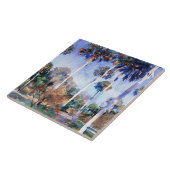 Sargent - Palms, een schilderij van John Singer Sa Tegeltje (Zijkant)