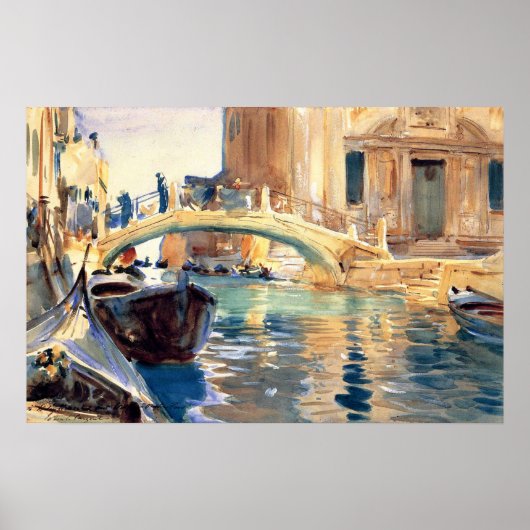 Sargent - Ponte San Giuseppe Di Castello Venice Poster (Voorkant)