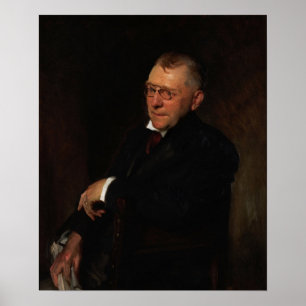 Sargent - Portret van James Whitcomb Riley Poster