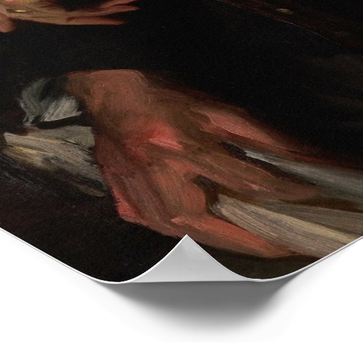 Sargent - Portret van James Whitcomb Riley Poster (Hoek)