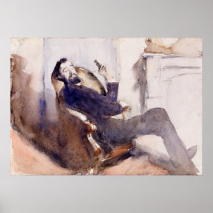 Sargent - Portret van Paul-Cesar Helleu Poster