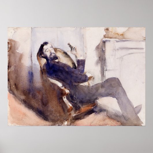 Sargent - Portret van Paul-Cesar Helleu Poster (Voorkant)