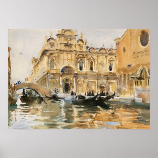 Sargent - Rio Dei Mendicanti, Venetië Poster (Voorkant)