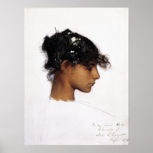Sargent - Rosina Ferrara (Hoofd van een meisje van Poster (Voorkant)