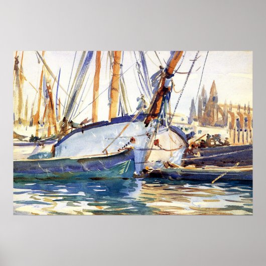 Sargent - Shipping Majorca 1908 Poster (Voorkant)