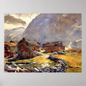 Sargent - Simplonpas-chalets 1911 Poster (Voorkant)