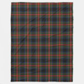 Sargent/Stewart Black Tartan Fleece Blanket (Voorkant)