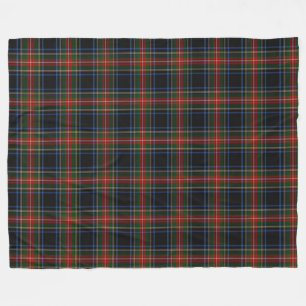 Sargent/Stewart Black Tartan Fleece Blanket