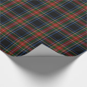 Sargent/Stewart Black Tartan Wrapping Papper Cadeaupapier (Hoek)