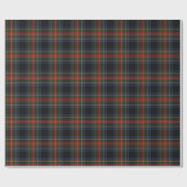 Sargent/Stewart Black Tartan Wrapping Papper Cadeaupapier (Vlak)