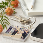 Sargent - Straat in Venetië, fijne kunst Sleutelhanger (Voorkant Rechts)