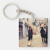 Sargent - Straat in Venetië, fijne kunst Sleutelhanger (Voorkant)