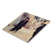 Sargent - Straat in Venetië, fijne kunst Tegeltje (Zijkant)