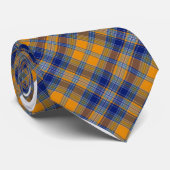 Sargent Tartan Het Sinaasappel en het Blauwe Strop Stropdas (Opgerold)