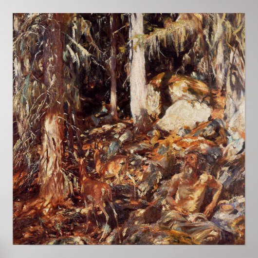 Sargent - The Hermit 1908 Poster (Voorkant)