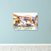 Sargent - Tiberias, schilderij van waterverf Canvas Afdruk (Insitu (Houten vloer))