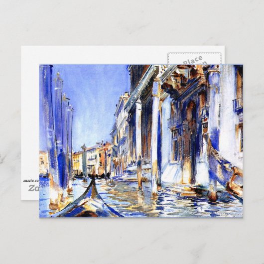 Sargent - Uitzicht van het Grand Canal Briefkaart (Voorkant / Achterkant)