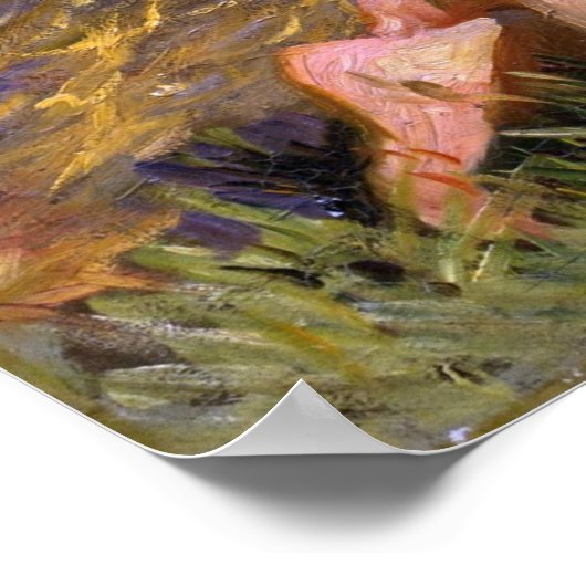 Sargent - Val D'Aosta, een Man Gevist Poster (Hoek)