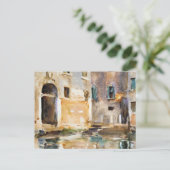 Sargent - Venetië, kunstschilderkunst, Briefkaart (Staand voorkant)