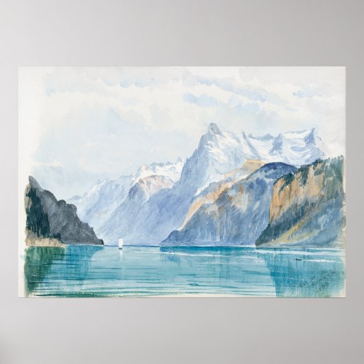 Sargent's Bay of Uri, Brunnen Poster (Voorkant)