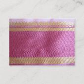 Sari Border Visitekaartje (Achterkant)