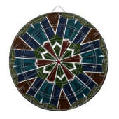 Sari geïnspireerd ontwerp met ingewikkelde details dartbord (Voorkant)