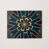 Sari geïnspireerd ontwerp met ingewikkelde details legpuzzel (Horizontaal)