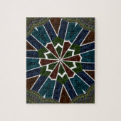 Sari geïnspireerd ontwerp met ingewikkelde details legpuzzel (Verticaal)