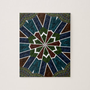 Sari geïnspireerd ontwerp met ingewikkelde details legpuzzel