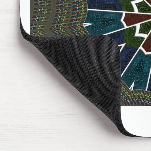 Sari geïnspireerd ontwerp met ingewikkelde details muismat (Hoek)